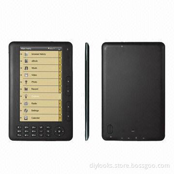 Wholesale 7-inch E-book Readers with 2,100mAh Built-in Li-polymer Battery Pack